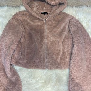 Express Fluffy Crop Sweater (EXTREMELY SOFT)